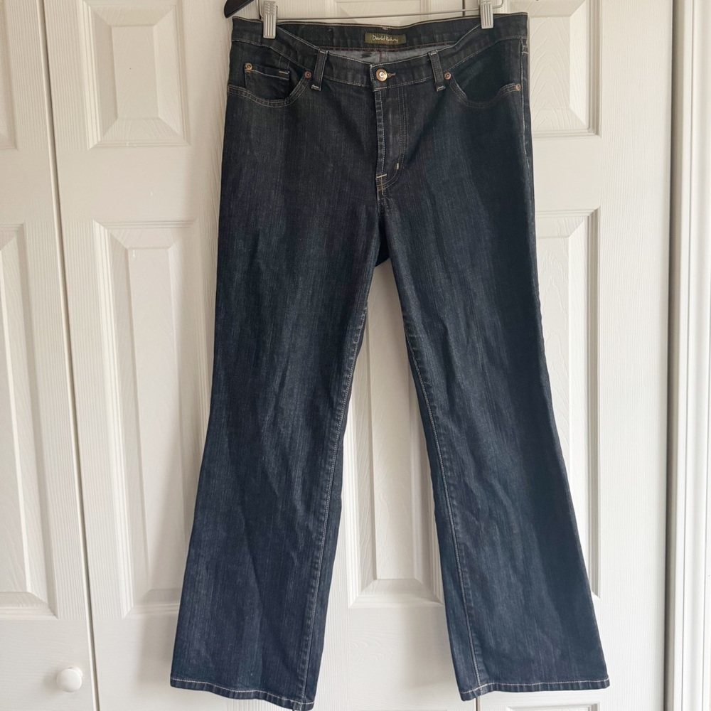 David Khan Lauren Bootcut  Dark Blue Jeans‎ Sz 14 EUC